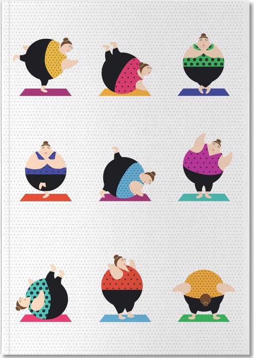Immagine prodotto Juniqe Yoginis Bright 2 - Yoga (A5, Nessuna)