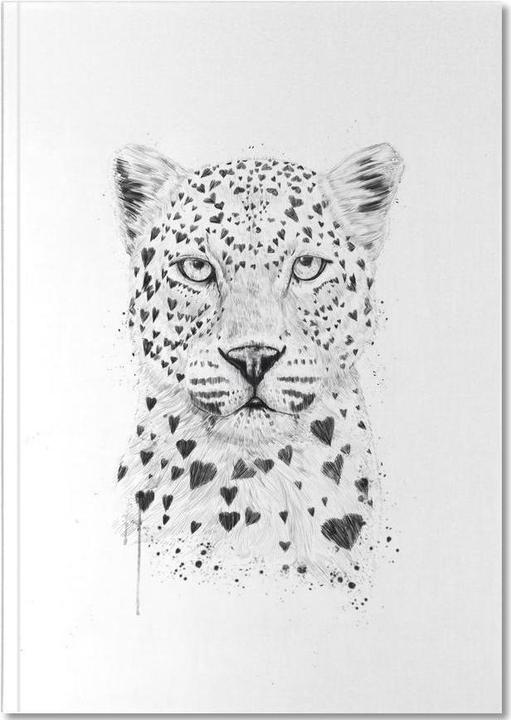 Image du produit Juniqe Lovely leopard - Léopards (A5, À rayures, Couverture rigide)
