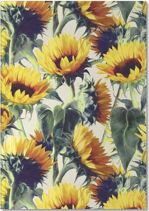 Actual product image Juniqe Sunflowers Pattern (A5, Lined)