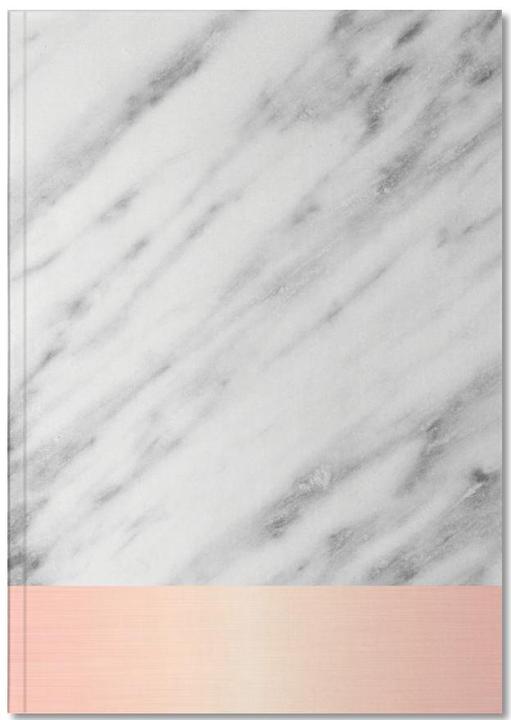 Produktbild Juniqe Carrara Marble Pink Edition - Abstrakt & Geometrisch (A5, Liniert)