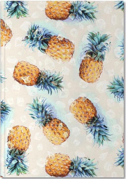 Produktbild Juniqe Ananas und Kristalle-Muster (A5, Liniert, Harter Einband)