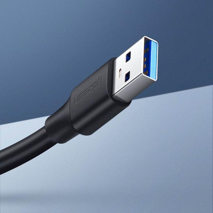 Actual product image Ugreen USB 3.0 extended cable 0.5m (black) (0.50 m, USB 3.0)