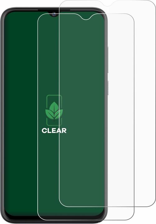 Actual product image ScreenLeaf Protective film sustainable screen protector Display protection film Clear Transparent (2 Piece, ZTE Blade A53 Pro)