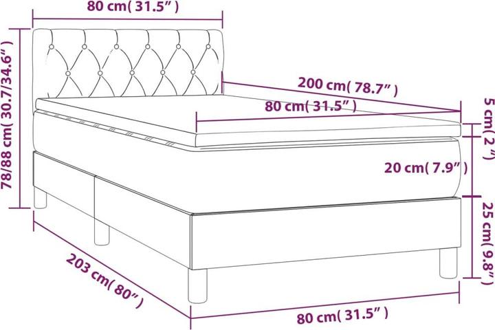 Actual product image VidaXL Jace (80 x 200 cm)