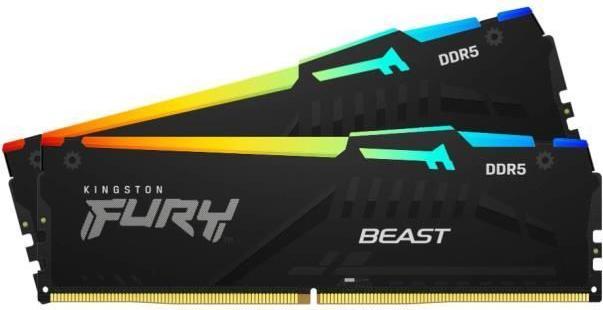 Immagine prodotto Kingston FURY Beast RGB (2 x 16GB, 5200 MHz, RAM DDR5, DIMM)