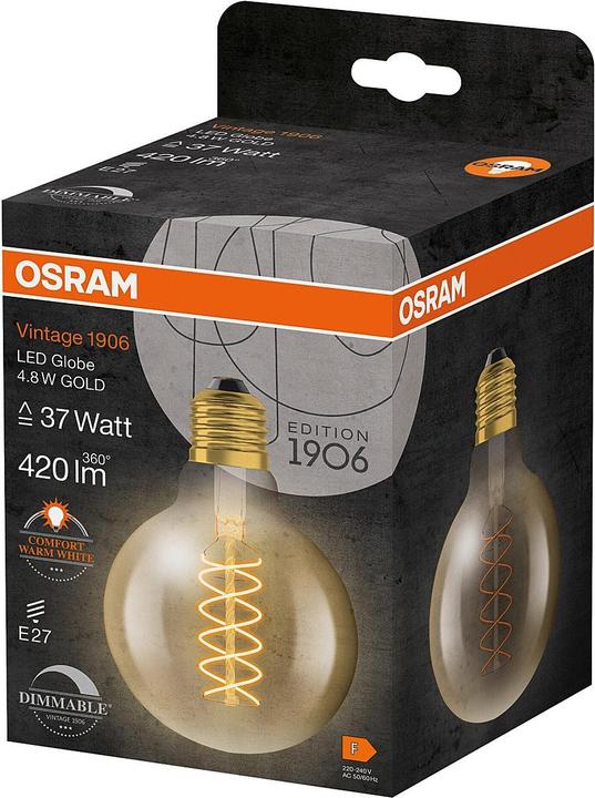 Immagine prodotto Osram Annata 1906 (E27, 4.80 W, 420 lm, 1 x, F)