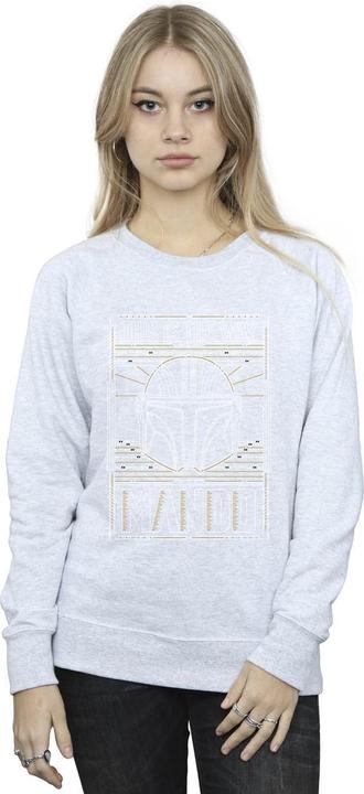 Image du produit Star Wars - Sweat THE MANDALORIAN THE WAY OUTLINE HELM - Femme (M)