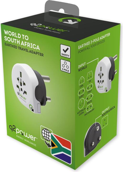 Produktbild Q2 Power 1.100220 Reiseadapter Welt nach Süd Afrika