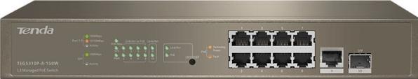 Produktbild Tenda TEG5310P-8-150W Netzwerk-Switch Managed L3 Gigabit Ethernet (10/100/1000) Power over Ethernet (PoE) (9 Ports)