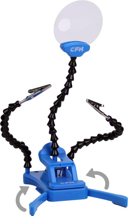 Actual product image CFH Soldering assistant with magnifying glass, LA 241