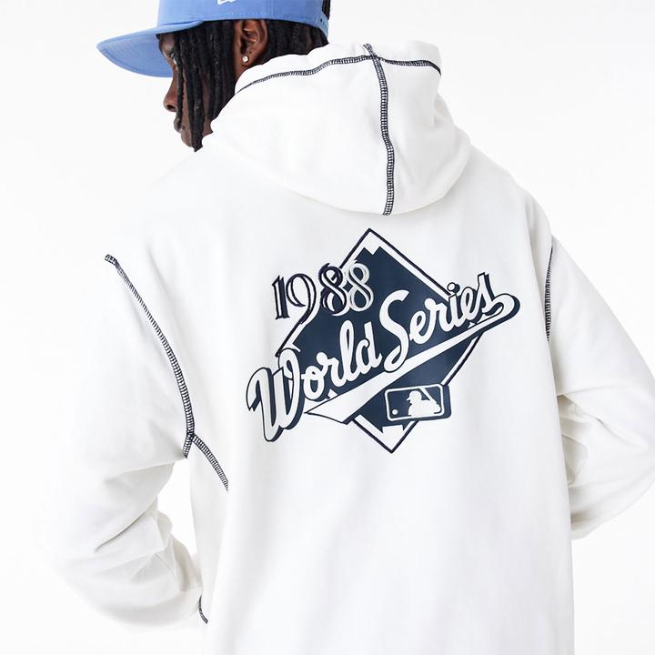 Actual product image New Era hooded sweatshirt os angees dodgers mb word series (L)