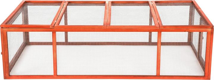 Actual product image tectake Kaninchenstall mit 4 Türen 181x90x48cm
