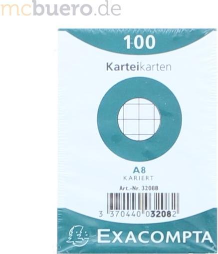 Image du produit Exacompta Fiches A8 (55 x 74 mm, 205 g/m², 100 x)