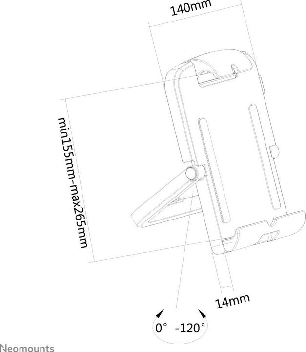 Immagine prodotto Neomounts TABLET-UN200WHITE Supporto fino a 10.1" bianco