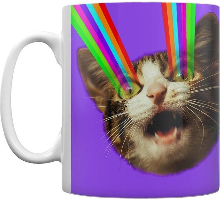 Grindstore Kaffeebecher Laser Ray Katzenjunges