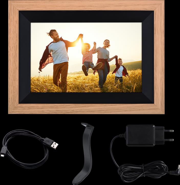 Immagine prodotto Rollei Telaio intelligente WiFi 105 in legno Bl (10.10", 1920 x 1200 pixel)