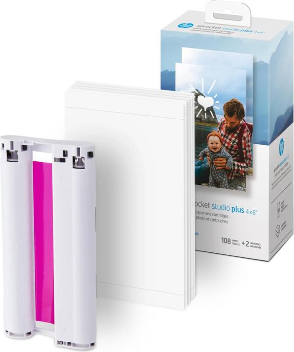 Immagine prodotto HP Carta fotografica Sprocket Studio Plus 4x6" (108) (10 x 15 cm, 1 x)