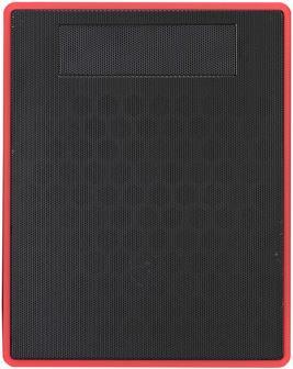 Actual product image BitFenix Prodigy mesh front panel - black/red
