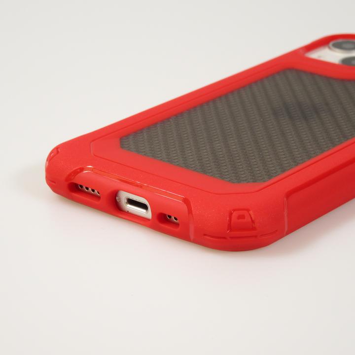 Produktbild PhoneLook Hülle Military Elite kompakt Cover mit semi-transparentem Carbon Rücken (Apple iPhone 14)