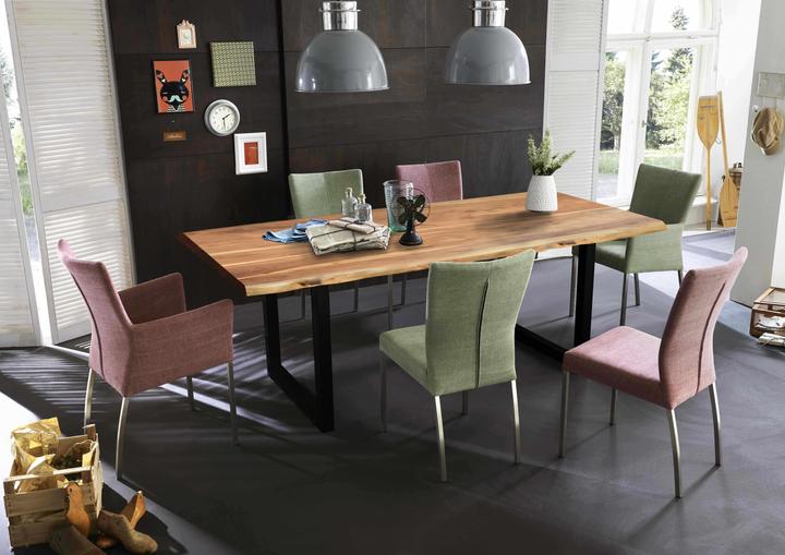 Produktbild SIT Möbel Massivholztisch Ux3.6 Akazie natur-antikschwarz (180 x 90 x 76 cm)
