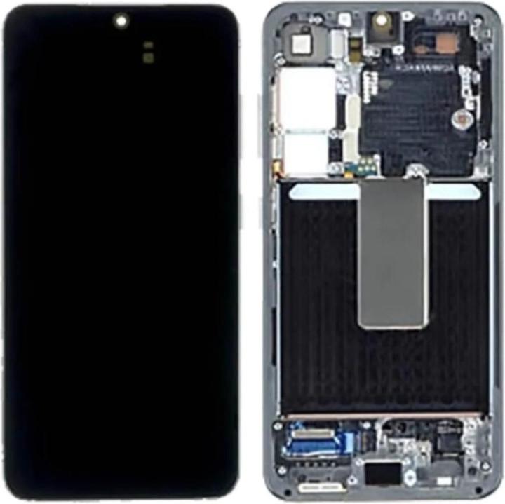 Actual product image Samsung LCD + Touch + Frame for S911B Galaxy S23 - graphite