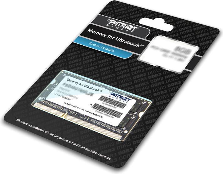 Image du produit Patriot Mémoire pour Ultrabook (1 x 8GB, 1600 MHz, RAM DDR3L, SO-DIMM)