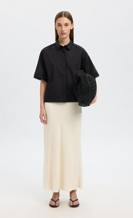 Actual product image Selected Femme Slfviva-Lena Hw Ankle Skirt Noos (38)