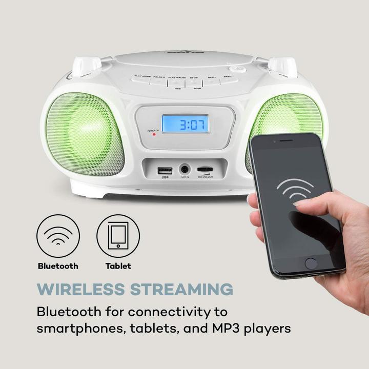 Produktbild Auna CD Player, 2 x 1,5 W Lautsprecher Weiss