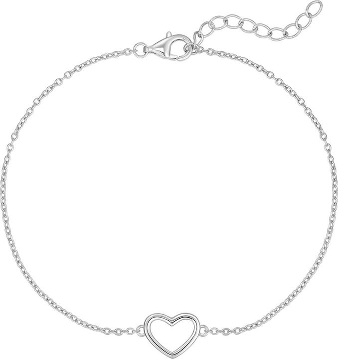 Rafaela Donata Damen Armband Herz - 37592 (18 cm, Sterling Silber)