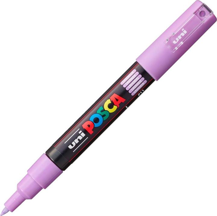 Actual product image Posca Marker PC-1M round tip (Lavender, 1 mm, 1 x)