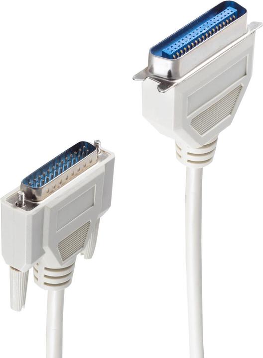 Actual product image Shiverpeaks ®-BASIC-S- printer cable bidirectional, 25-pin Sub D plug to 36-pin Centronics plug, 25 adri (3 m)