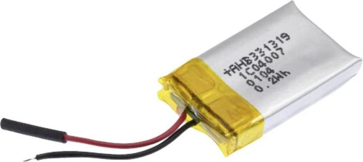 Actual product image Renata ICP331319PM Special rechargeable battery Prismatic cable LiPo 3.7 V 50 mAh (3.70 V, 50 mAh)