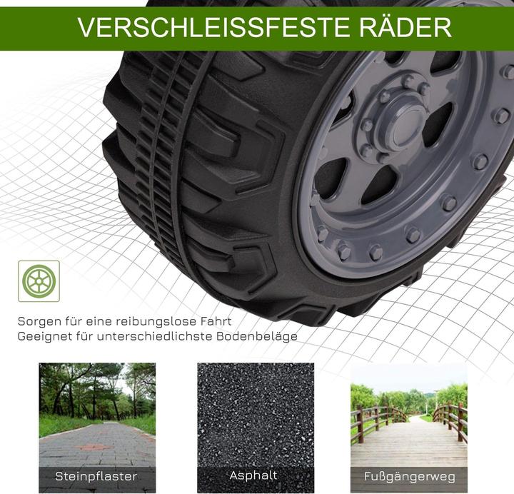 Immagine prodotto Homcom Mini quad elettrico per bambini ATV per bambini 18-36 mesi metallo PP plastica verde 70x42x45cm (6 V)