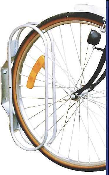 Image du produit kaiserkraft Arceau mural pour cycle, 1 emplacement, lot de 5, galvanisé à chaud.