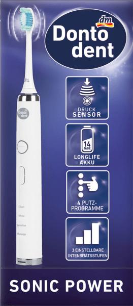 Actual product image dm Dontodent Elektrische Schallzahnbürste Sonic Power (Sonic toothbrush)