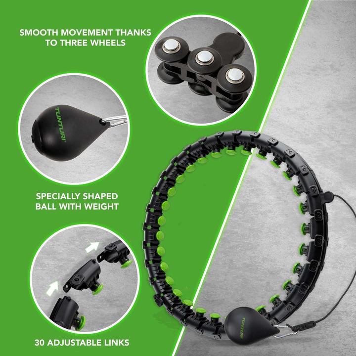 Image du produit Tunturi Hula Hoop Ring mit 0.4 Kg Gewicht (Large) (2000 g)