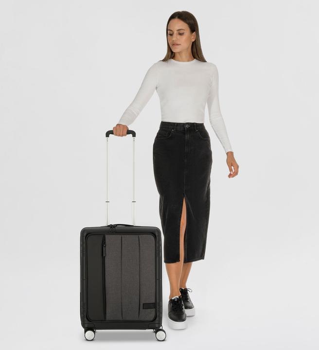 Produktbild American Tourister Reisekoffer Hello Cabin 55 Grey Melange (39 l, Handgepäck (bis 50l))