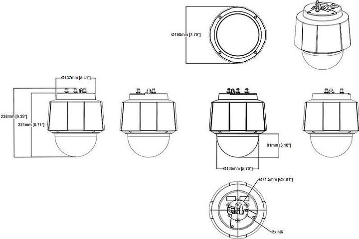 Actual product image Axis Network camera Q6074 (1280 x 720 pixels)