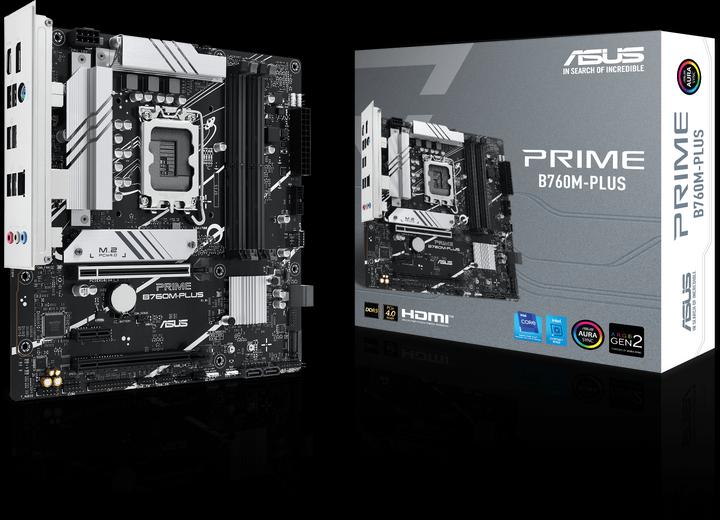 Produktbild ASUS PRIME B760M-PLUS (LGA 1700, Intel B760, mATX)