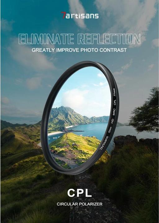 Produktbild 7artisans Polfilter CPL – 52 mm (52 mm, Polarisationsfilter)