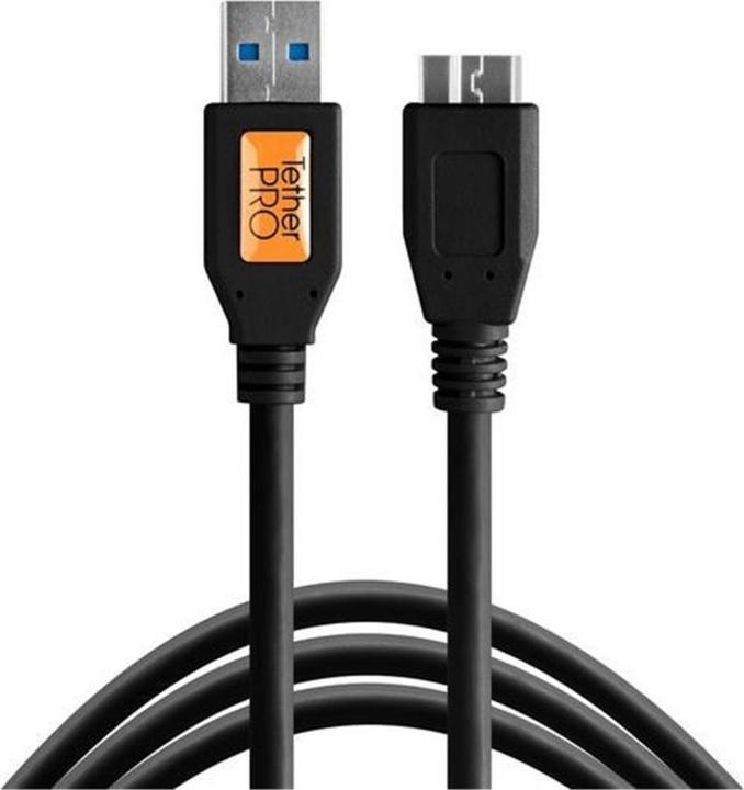 Image du produit Tether Tools Câble TetherPro USB 3.0 vers Micro-B, 0,3 m noir (0.30 m, USB 3.2 Gen 1)