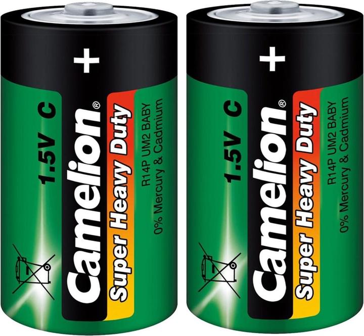 Camelion R14P-SP2G - Pile jetable - C - chlorure de zinc - 1,5 V - 2 pièce(s) - 3850 mAh (1 pcs, C, 3850 mAh)