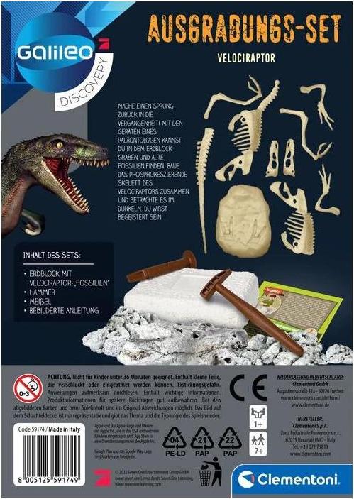 Produktbild Clementoni Ausgrabungsset Velociraptor