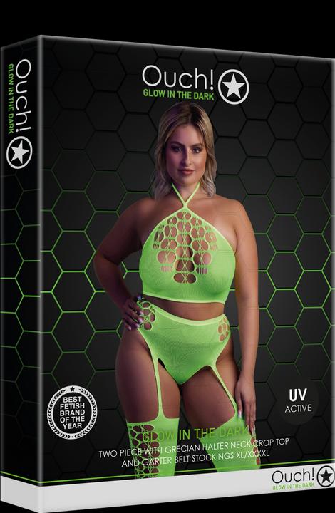 Produktbild Ouch! Two Piece with Crop Top and Stockings (XL, XXL, 3XL)