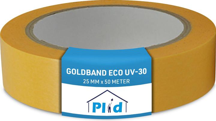 Produktbild Plid Goldband Malerkrepp Wasserabweisend- Malerklebeband Nassfest, 10 Rollen (25 mm)