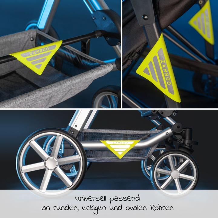 Actual product image Zamboo Pushchair spare parts Universal reflectors for pushchairs and buggies 4 pieces
