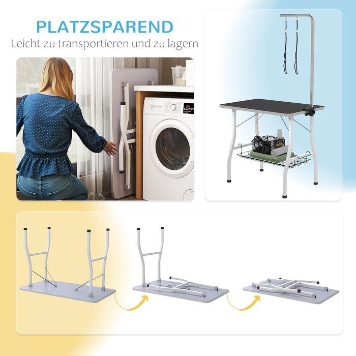 Produktbild Swisshandel24 Hundepflegetisch, höhenverstellbar Trimmtisch für Hunde, klappbar Schertisch (Hund)