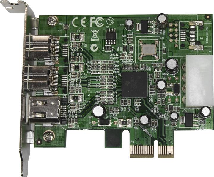 Produktbild StarTech 3 Port Low Profile PCIe FireWire Adapter
