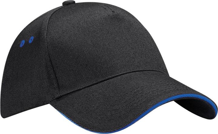 Kräftiges Königsblau, Schwarz