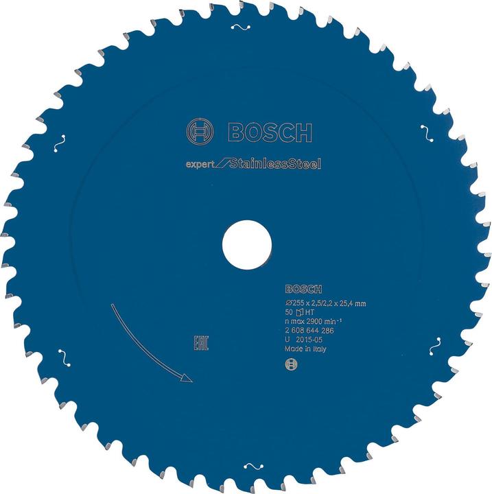 Immagine prodotto Bosch Professional Zubehör Lama circolare Expert per acciaio inox, 255 x 25,4 x 2,5 x 50